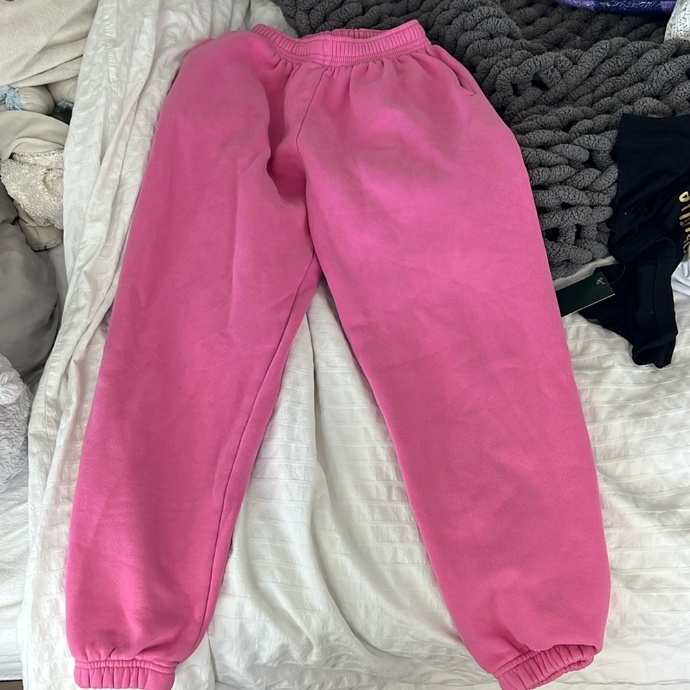 Pink Princess Polly sweatpants super soft size 0